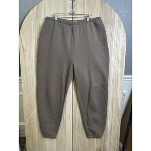 Nuuds Everyday Sweatpants Cocoa Brown Fleece Lined Joggers Mens Large L